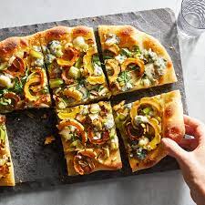 Delicata Rosemary Blue Cheese Pizza Recipe Blue Cheese Pizza Recipes Winter Dinner Recipes
