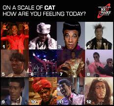 If you point in front of a dog, however, the dog will look to where you are pointing. Red Dwarf Fan Club On Twitter On A Scale Of Cat How Are You Feeling Today Reddwarf Catscale Dannyjohnjules