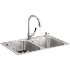 Innovative designs & premium quality. Kohler K R75791 2pc Na All In One Kit Kitchen Sink Brushed Stainless Amazon In Home Improvement