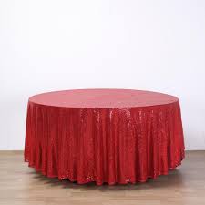 108 Red Premium Sequin Round Tablecloth In 2020 With Images Red Sequin Tablecloth Round Tablecloth Table Cloth