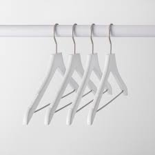 4pk Wood Hanger White Made By Design Wood Hangers Hanger Black Wall Clock