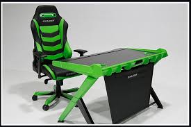 Pre Order Dxracer Green Gaming Desk Pc Xbox Xboxone Videogames Games Callofduty Bo2 Halo Gta Gaming Desk White Leather Dining Chairs Video Game Room