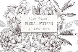 Eps contains used pattern swatch for easy editing. Beautiful Pattern Hand Drawn Flowers In Vintage Style Crella