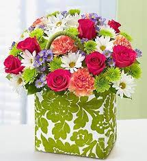 Handbag Of Blooms Flower Bouquet Delivery Flower Delivery Beautiful Flower Arrangements