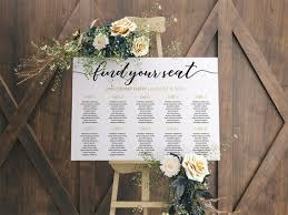 Seating Chart Wedding Table Plan Seating Plan Seating Chart Template Find Your Seat Sign