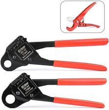 A pex crimp tool crimps the band to seal the connection. Iwiss Angled Head Pex Pipe Crimping Tool Kits Used For 1 2 Inch 3 4 Inch Copper Pex Crimps With Go No Go Gauge With Pex Pipe Cutters Suits All Us F1807 Standards Amazon Com