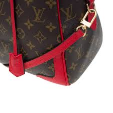 Maybe you would like to learn more about one of these? Louis Vuitton Red Leather And Monogram Canvas Retiro Nm Bag Louis Vuitton Tlc