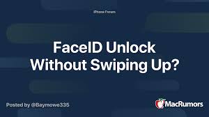 Go to the settings of your iphone and look for the section accessibility. Faceid Unlock Without Swiping Up Macrumors Forums