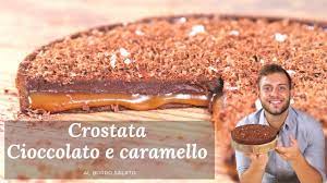 Crostata al cioccolato e caramello salato. Crostata Cioccolato E Caramello Salato Youtube