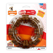 Power Chew Textured Ring Flavor Medley Nylon Nylabone