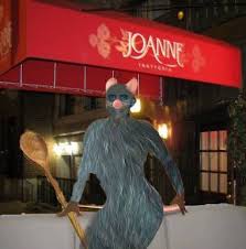 Ela gravando no Joanne Trattoria