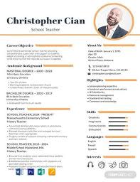 Free Designer Resume Cv Template Word Doc Psd Indesign In 2020 Teacher Resume Template Teacher Resume Template Free Teacher Resume Examples