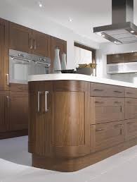 Warm Natural Wood White And Stainless Steel Contemporary Shaker Walnut Kitchen Quality Kitchens Of Walnut Kitchen Quality Kitchen Cabinets Kitchen Design