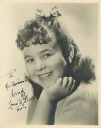 Vintage JANE WITHERS Signed Photo