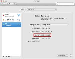 Browsing To The Default Gateway For Your Modem Myhelp