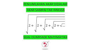 Namun, jika akar gantung telah mencapai tanah, maka akar gantung tersebut akan masuk ke dalam tanah serta berguna untuk menyerap air dan sebuh garam mineral di dalam tanah. Penjumlahan Akar Didalam Akar Sampai Tak Hingga Soal Olimpiade Youtube