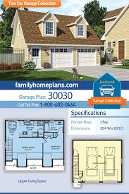 A 40x60 is either built as 4 20x30 bays or 6 20x20 bays. Saltbox Style 2 Car Garage Apartment Plan Number 30030 With 1 Bed 1 Bath Garage Apartment Plan Apartment Plans Garage Apartment Plans
