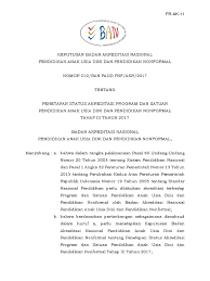 Paud it abata lombok tiga. Dokumen Serupa Dengan Sk Hasil Akreditasi Ban Paud Pnf Tahap 3 Tahun 2017 2