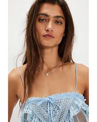 Free People Sofia Embroidered Tank Top in Blue