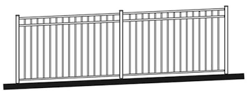 As you're installing the cross rails, you'll slide one end through the post and then straight back until the opposite end. How To Install Fencing On A Slope Mmc Fencing Railing
