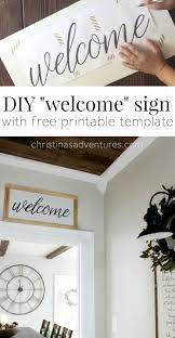 Diy Welcome Sign Home Diy Diy Home Decor Diy Wall Decor