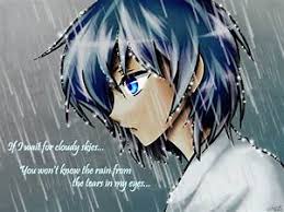 Sad anime boy in the rain. Sad Anime Girl Crying In The Rain Alone Posted By Christopher Tremblay