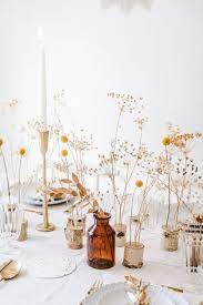 Dried Flower Table Decorations Flower Table Decorations Wedding Floral Centerpieces Dried Flowers