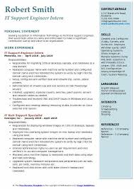 it support engineer resume samples