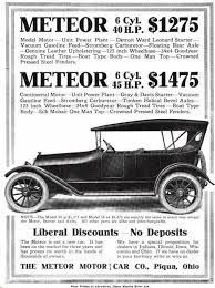 1915 Meteor Automobile Advertisement Automobile Advertising Car Advertising Old Ads