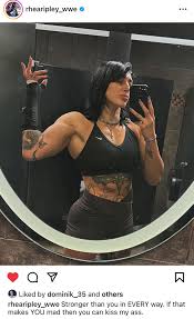 Rhea on instagram  “Stronger than you in EVERY way. If that makes YOU mad  then you can kiss my ass.” : rSquaredCircle