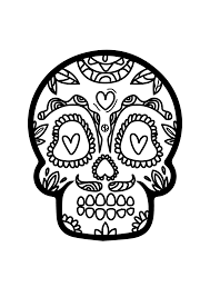 I Disegni Ispirati All Halloween Messicano Da Colorare Per Bambini Disegni Dia De Los Muertos Halloween