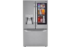 Stainless steel refrigerator door replacement. Lg Studio 24 Cu Ft Counter Depth Refrigerator Srfvc2406s