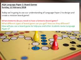 Write a description / narrative 50 mins: Aqa English Language Paper 2 Revision Board Game Teaching Resources Aqa English Language Aqa Language