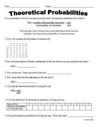Pin By Tawnya Faulkner On Probability Statistics Theoretical Probability Probability Worksheets Probability Math
