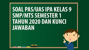 Soal Pas Uas Ipa Kelas 9 Smp Mts Semester 1 Tahun 2020 Andronezia