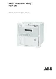 The relay operator will answer with fl relay opr 8234 (for relay operator identification), f or m (for relay operator gender) and ga. (ga denotes go ahead.) Pdf Motor Protection Relay Rem 610 Rem 610 Operator S Manual Ansi Version Fernando Sanchez Academia Edu