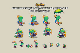 Hero Character Team Sprites Pack Up V2 - CraftPix.net