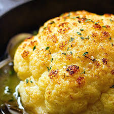 Advertisement step 2 mix cauliflower florets and garlic in a large bowl. Whole Roasted Cauliflower Recipe With Butter Sauce Best Roasted Cauliflower Recipe Eatwell101