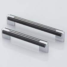 Black kitchen cabinets with silver handles for dressers. 5 Black Kitchen Cabinet Handle Chrome Dresser Cupboard Pull Shiny Silver Wardrobe Drawer Furniture Knob Pulls Handles 128mm Buy At The Price Of 69 00 In Aliexpress Com Imall Com