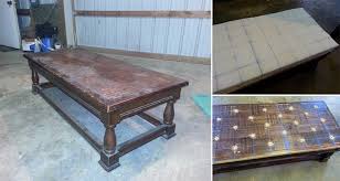 Coffee table turned diy tufted ottoman. This Old Coffee Table Was Transformed Into Something New And Awesome