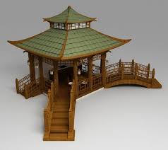 Image Result For 3d Mesh Gazebo Roof Japanese Buildings Japanese Style House Japanese Tea House