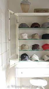 Whisperwood Cottage I M A Hat Person Vintage Medical Cabinet Medical Cabinet Hat Display