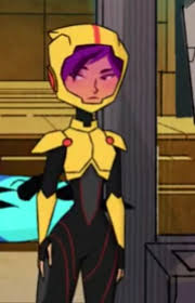 Black And Yellow Cartoon Gogo Tomago From Big Hero 6 In Yellow Black Battle Suit Original In 2020 Big Hero 6 Girl Cartoon Big Hero