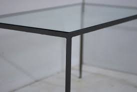 Maison bagues style faux bamboo iron glass top coffee table. Hand Forged Hammered Finish Wrought Iron Modernist Coffee Table Flow Modern