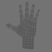 3d Model Cartoon Hand No 7 Topology 3d Model Illustration Character Design