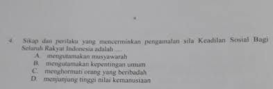 Berikut ini beberapa contoh yang disertai penjelasan mengenai sila yang kedua, sila kemanusiaan yang adil dan beradab. 4 Sikap Dan Perilaku Yang Mencerminkan Pengamalan Sila Keadilan Sosial Bagseluruh Rakyat Indonesia Brainly Co Id