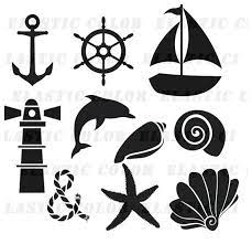 Download Nautical Svg Silhouette Clipart Pack Nautical Clip Art Etsy