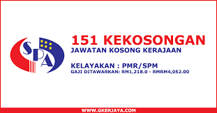 Jawatan Kosong Kerajaan Terkini 151 Kekosongan