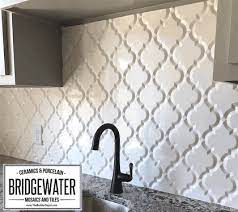 The monochromatic look of grey tones on a white background will fulfill your urban styling needs. Arabesque Whisper White Matte Finish Beveled Lantern Wall Tile 8 Tiles Home Decor Decor Remodel Bedroom
