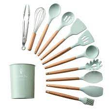 White kitchen appliances with copper handles silicone cooking. 12pcs Silicone Cooking Utensils Set Non Stick Spatula Shovel Etsy In 2021 Silicone Kitchen Utensils Silicone Cooking Utensils Silicon Utensils
